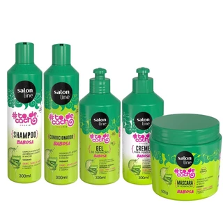 Kit Completo Todecacho Babosa 5 produtos Salon Line em Oferta na Shopee
