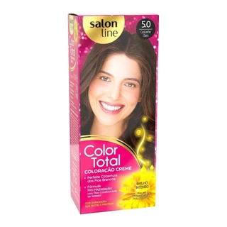 Tinta de Cabelo Castanho Claro 5.0 - Coloração Color Total em Oferta na Shopee