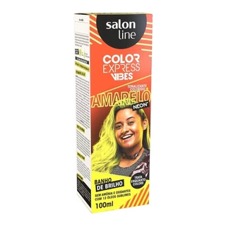 Kit Color Express Vibes Amarelo Neon Salon Line em Oferta na Shopee