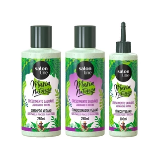 Kit Completo Maria Natureza Crescimento Saudável Salon Line em Oferta na Shopee