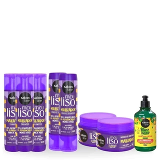 Tratamento matização para cabelos loiros e lisos Salon Line em Oferta na Shopee