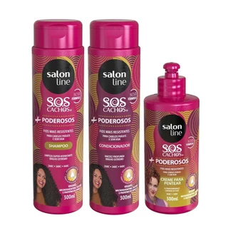 Kit de Produtos Cachos + Poderosos 2ABC e 3ABC | Salon Line em Oferta na Shopee