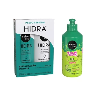 Kit Babosa Hidratação e Definição Salon Line em Oferta na Shopee