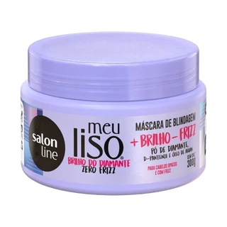 Máscara de Hidratação Meu Liso + Brilho - Frizz Salon Line 300g em Oferta na Shopee