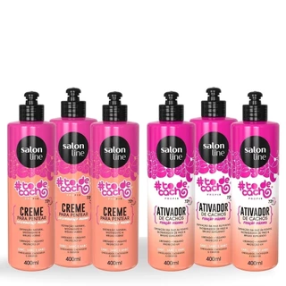 Kit finalização Todecacho Profix 6 produtos Salon Line em Oferta na Shopee