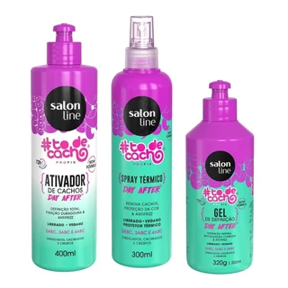 Kit Completo Finalizadores Day After Cabelo Cacheado Salon Line em Oferta na Shopee