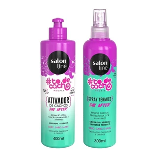 Kit para um Day After Cachos Perfeitos Salon Line em Oferta na Shopee