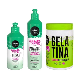 Kit Finalização para Cabelos Cacheados de arrasar Salon Line em Oferta na Shopee