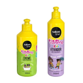 Kit para Cabelos Cacheados Infantil - Finalização Todecachinho em Oferta na Shopee