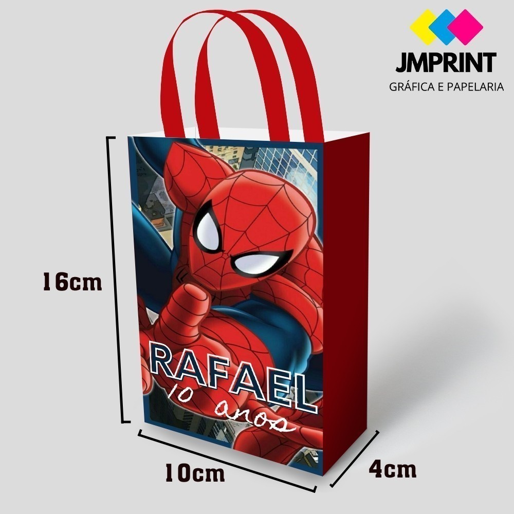 Sacolinhas Personalizadas - Homem Aranha