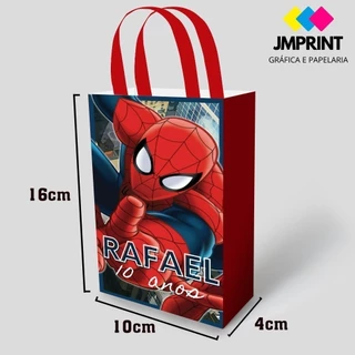 Sacolinhas Personalizadas - Homem Aranha