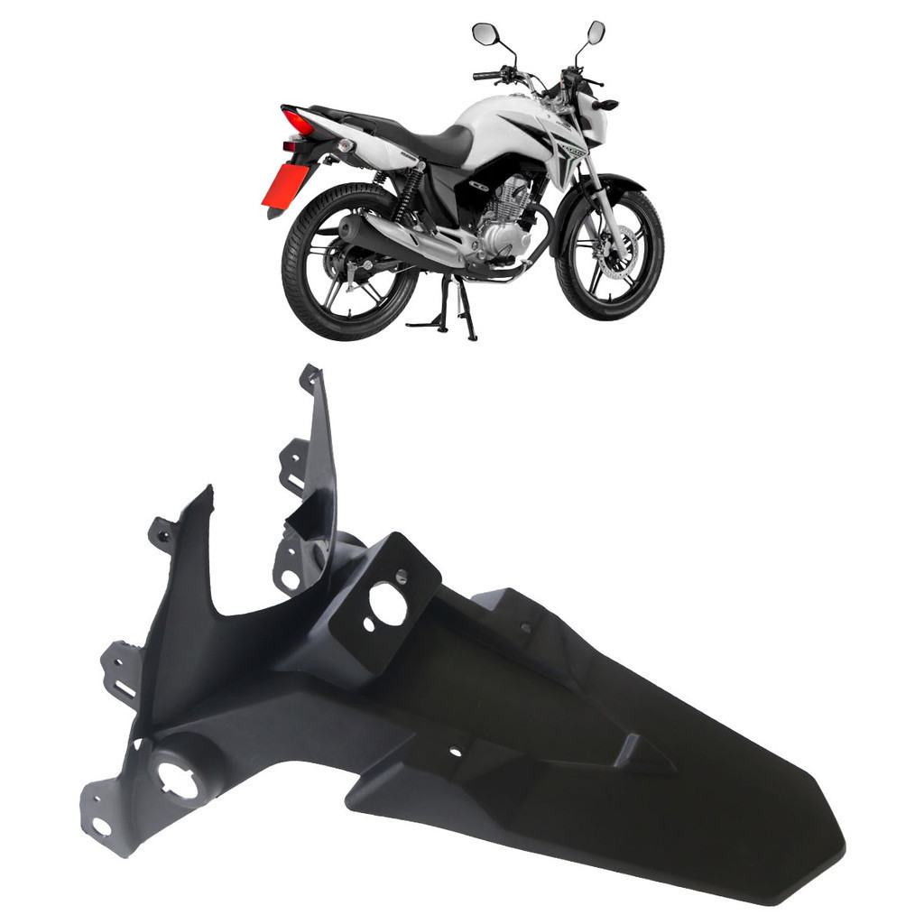 Paralama Traseiro Cg 150 Titan 2014 2015 Preto | Shopee Brasil