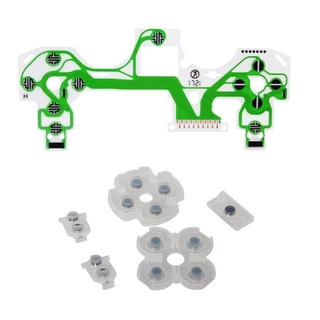 Kit Reparo Película Condutiva Manta Controle Ps4 Slim Original Jdm/Jds-040 + Borracha Condutiva