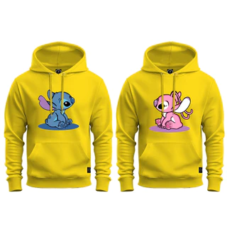 Novidade Kit Casal 2 Moletons lil E Stch Fofo Masculino E Feminino