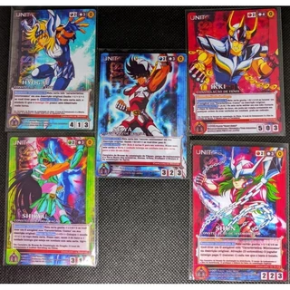 Cartas de Cavaleiros do Zodíaco Crusade 5 a sua escolha