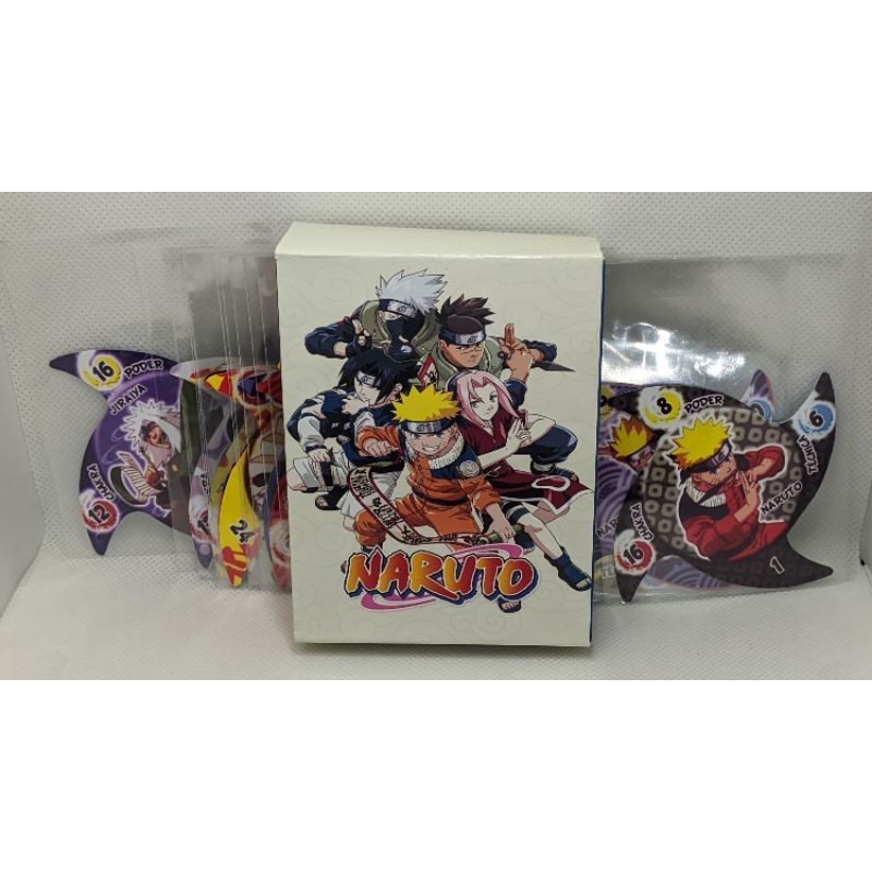 Kit Completo 30 Cartas de Naruto Shuriken Elma Chips