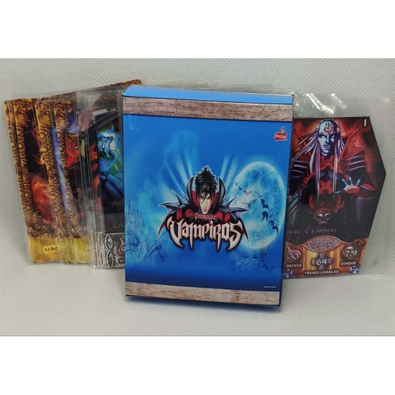 Kit Completo 30 Cartas de Vampiros da Elma Chips
