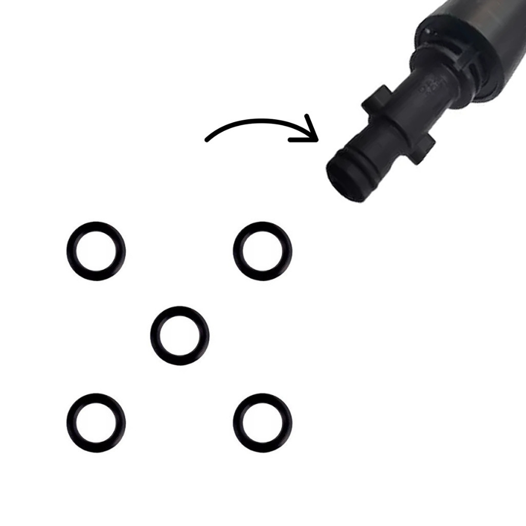 Anel Oring Borrachinha Vedação Para Lança Lavadora Stihl RE 88 - 05 Unidades