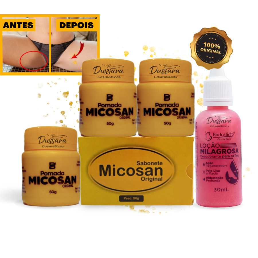 Kit Pomada Micosan Sabonete em