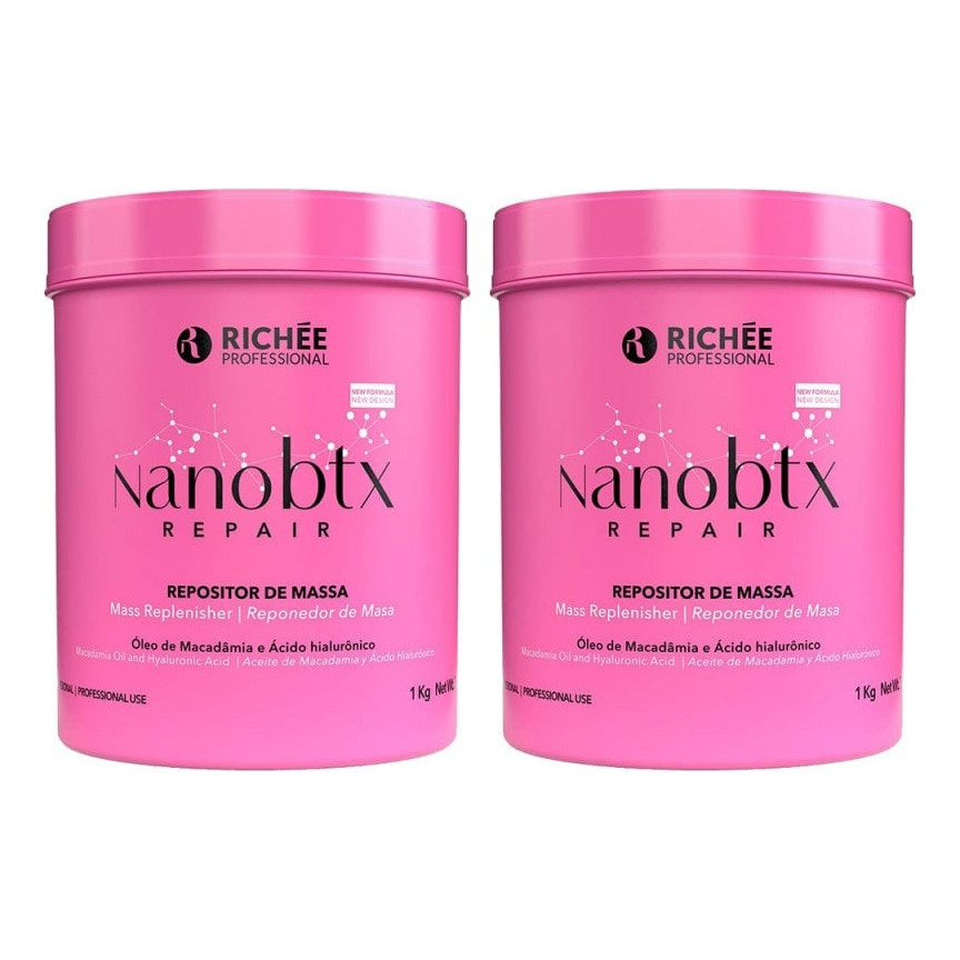 Kit com 2 Nano Btx Repair 1kg Richée | Shopee Brasil