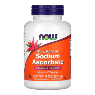 Ascorbato de Sódio Now Foods 277g Puro Importado