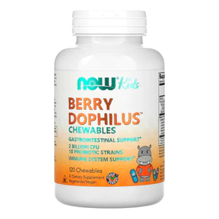 BerryDophilus Now Foods Kids 120 Past Importado