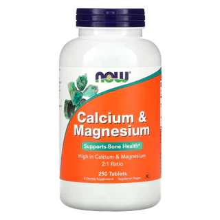 Cálcio e Magnésio 500/250mg Now Foods 250 Tabs Importado
