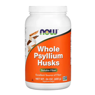 Cascas de Psyllium Inteiras Now Foods 608g Importado