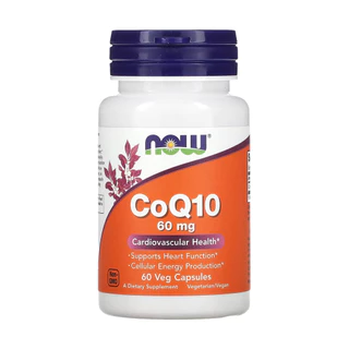 Coenzima Coq10 60mg Now Foods 60 Cápsulas Importado