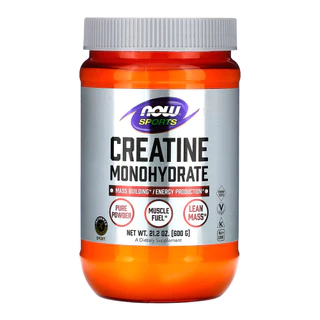 Creatina em Pó Now Foods 600g Puro Importado