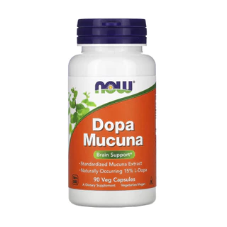 Dopa Mucuna Now Foods 90 Cápsulas Vegetarianas