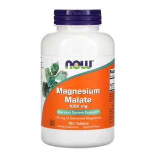 Magnésio Dimalato Malate 1000mg Now Foods 180Tablets