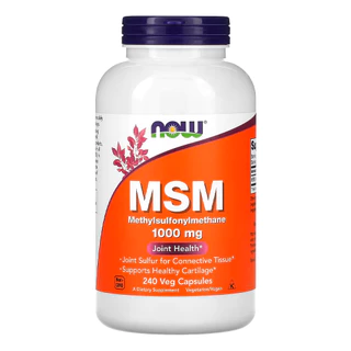 Msm 1000mg Now Foods 240 Cápsulas Importado