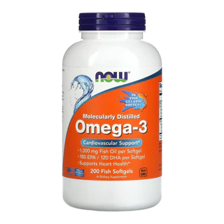 Ômega-3 1.000mg Now Foods 180/120 200Caps Softgels