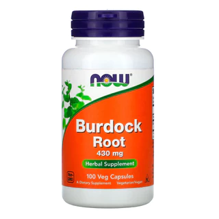 Raiz de Bardana 430mg Now Foods 100 Cáps Importado