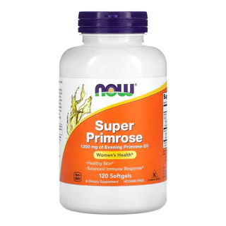 Super Primrose 1300mg Now Foods 120 Softgels Importado