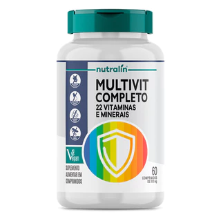 Multivitamínico Completo Vitaminas e Minerais 60 Comp.