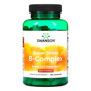 Complexo B com Vitamina C Swanson 100 Caps Importado
