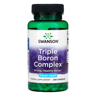 Complexo Triplo de Boro 3mg Swanson 250 Caps Importado