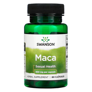 Extrato Maca 500 mg Swanson 60 Capsulas Importado