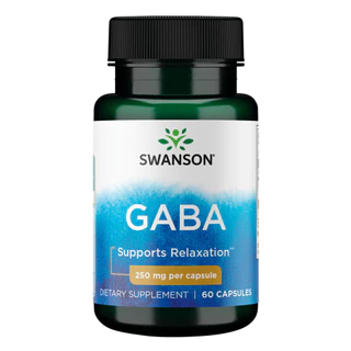 Gaba 250mg Swanson 60 Capsulas Importado