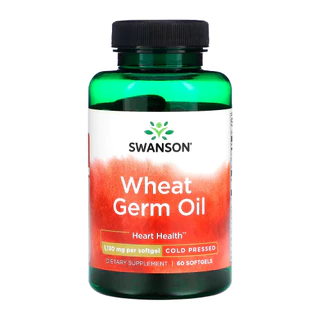 Óleo de Gérmen de Trigo 1,130mg Swanson 60Soft Importado