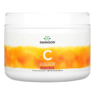 Vitamina C-1000 e Rosa Mosqueta Swanson 250 g Importado