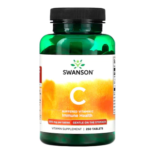 Vitamina C tamponada 500 mg Swanson 250 Tabs Importado