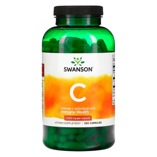 Vitamina C-1000 e Rosa Mosqueta Swanson 250Cap Importado