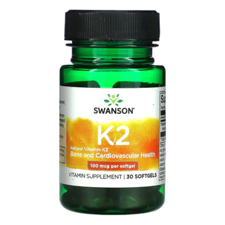 Vitamina K2 100mcg Swanson 30 Softgels Importado