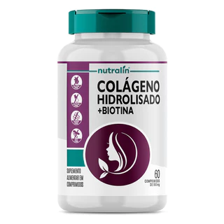 Colágeno Hidrolisado 500mg Nutralín 60 Comprimidos