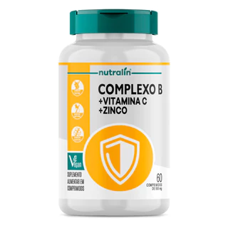 Complexo B Nutralín com Vitamina C e Zinco 60 Comprimidos