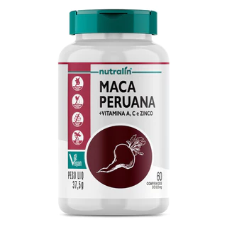 Maca Peruana 500mg Nutralín 60 Comprimidos