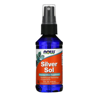 Silver Sol Líquido 50mcg Now Foods 118ml Importado